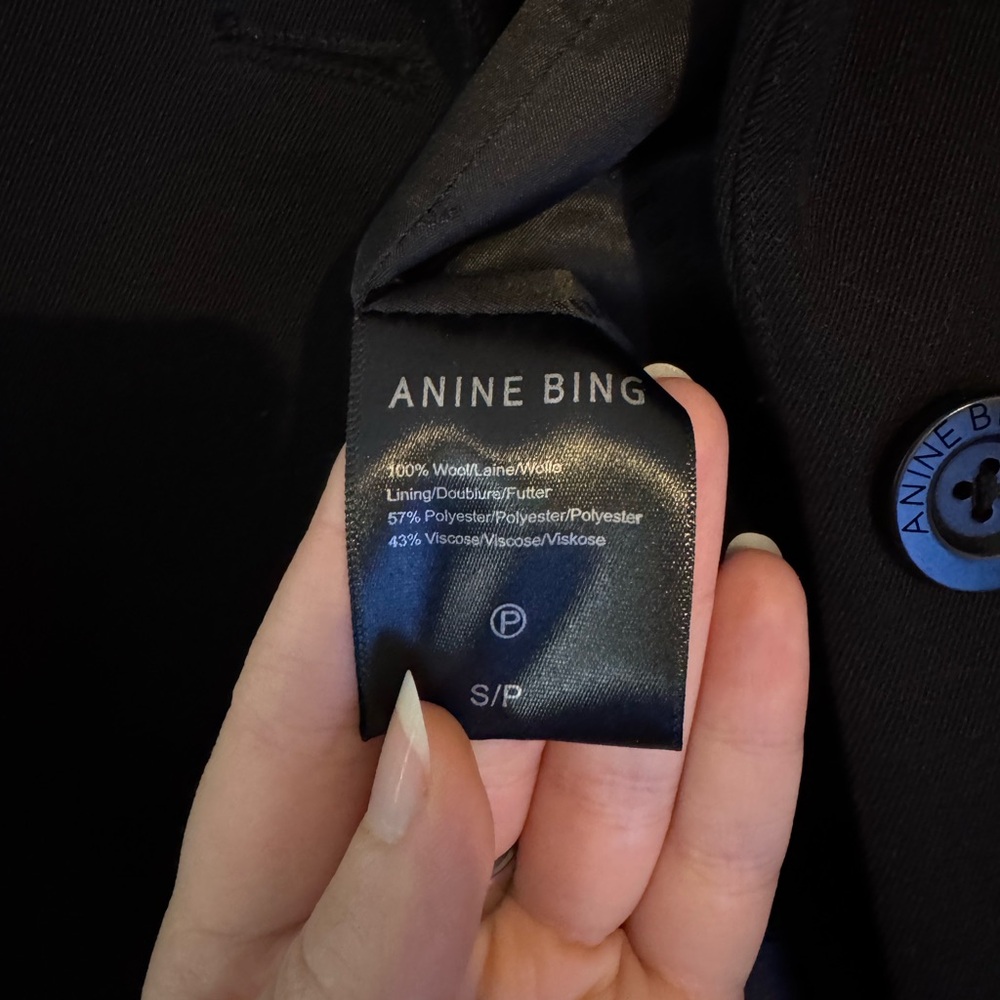 ANINE BING Black Blazer - Picture 4 of 7